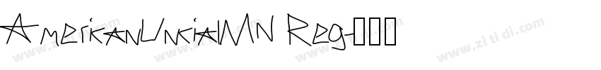AmericanUncialMN Reg字体转换